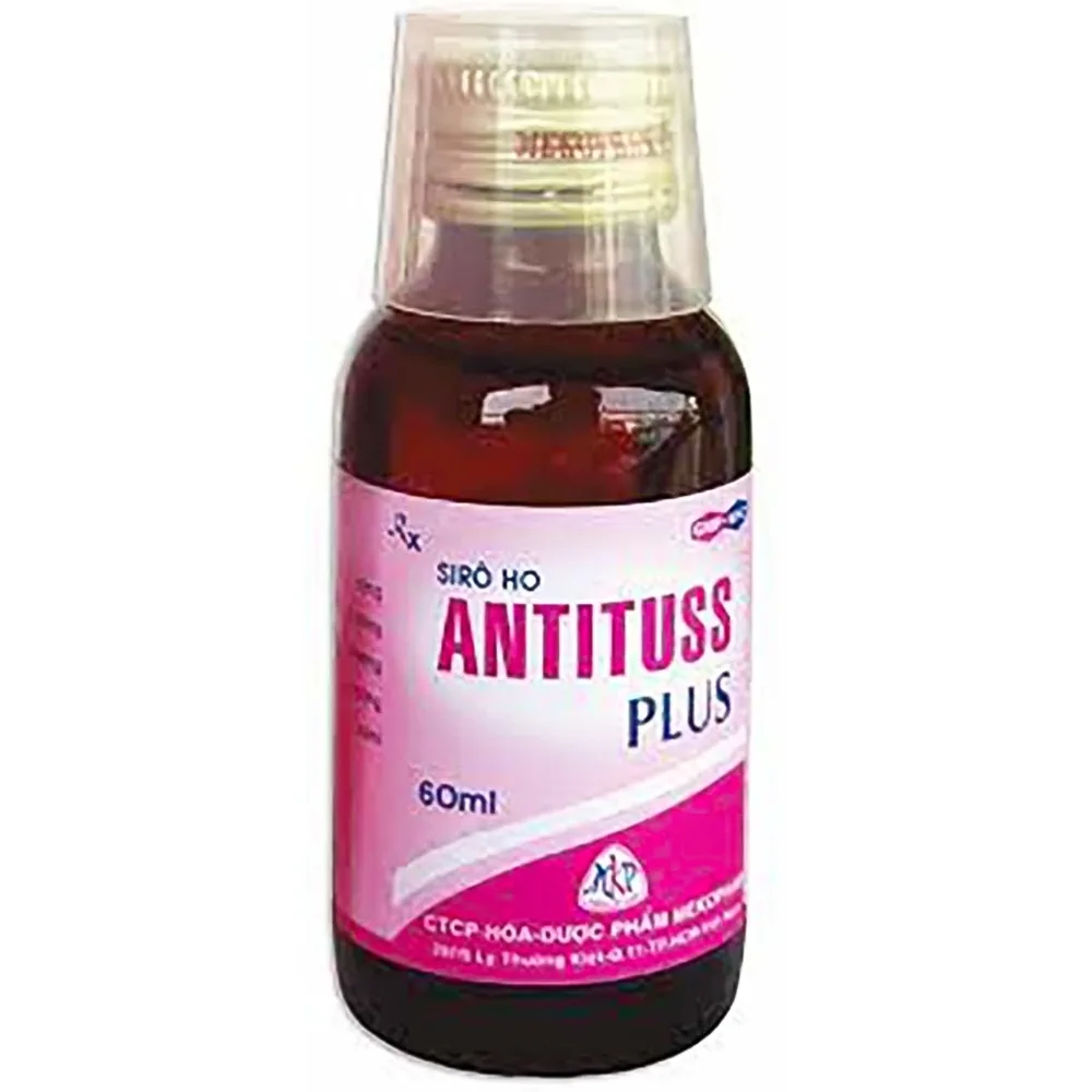 Hình ảnh Siro ho Antituss Plus Mekophar vị dâu hỗ trợ giảm ho (60ml)