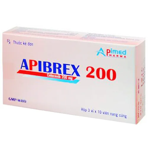 Hình ảnh Thuốc Apibrex 200 Apimed điều trị triệu chứng của thoái hóa khớp (3 vỉ x 10 viên)