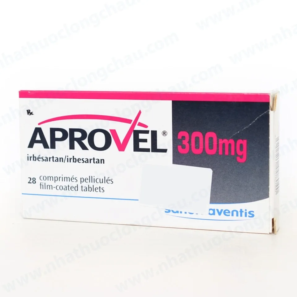 Hình ảnh Thuốc Aprovel 300mg Sanofi điều trị tăng huyết áp (2 vỉ x 14 viên)