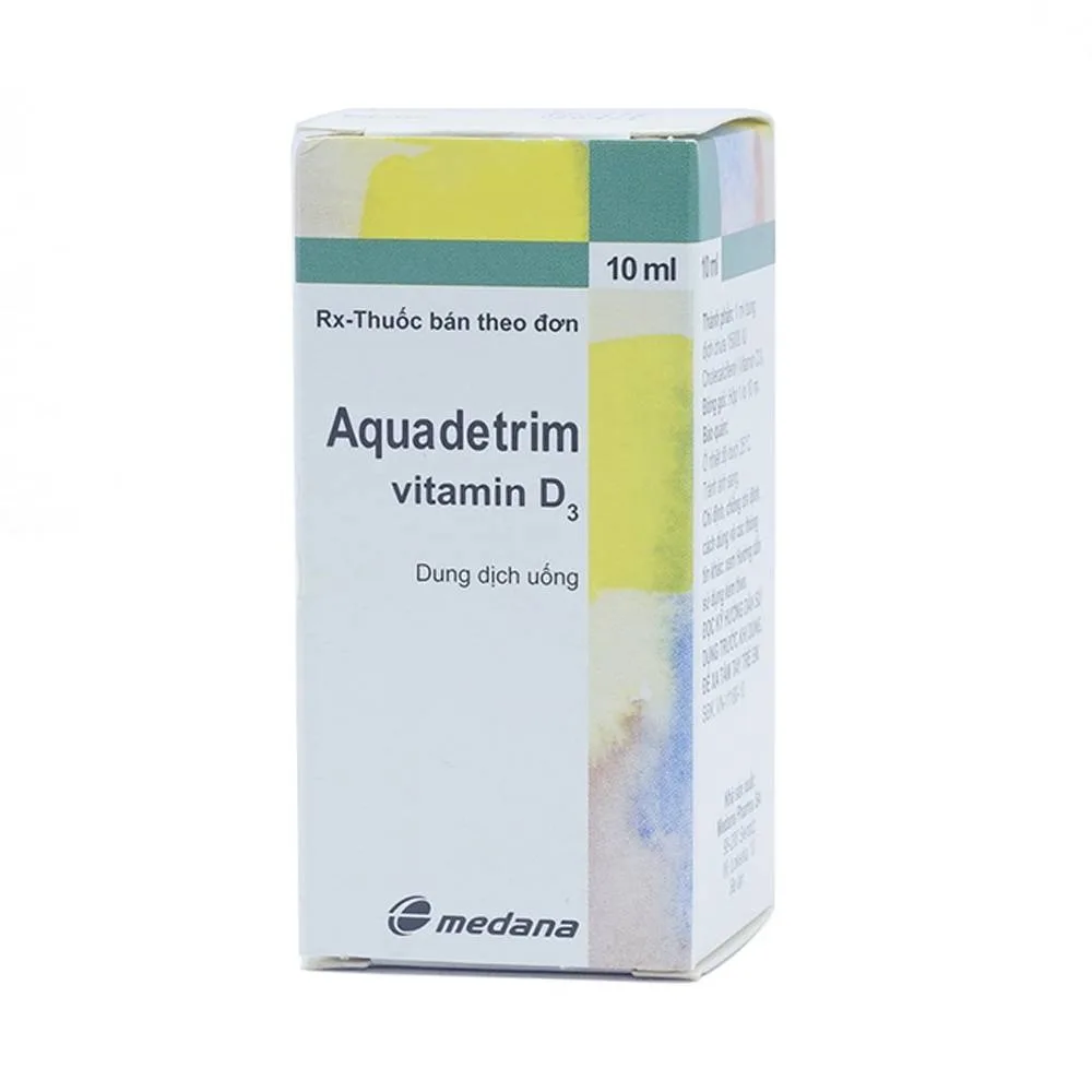 Hình ảnh Dung dịch uống Aquadetrim Vitamin D3 Medana phòng ngừa còi xương, loãng xương (10ml)