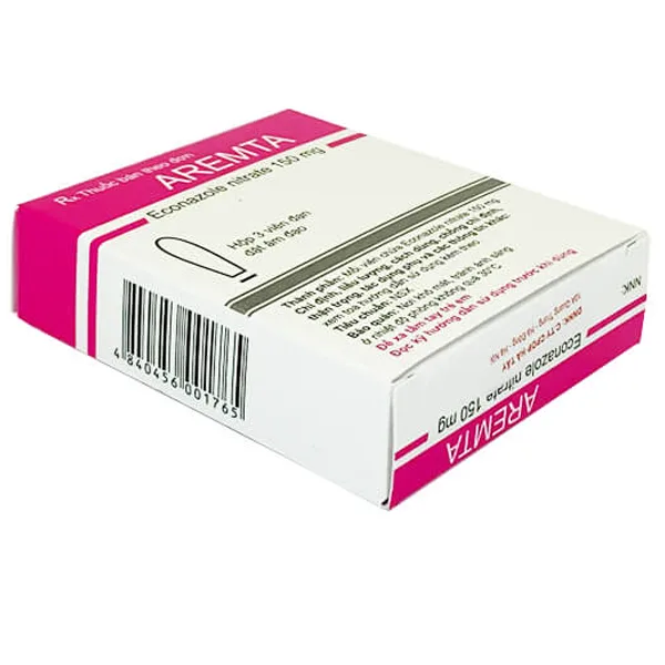 Hình ảnh Viên đặt âm đạo Aremta 150mg Farmaprim điều trị viêm nấm âm đạo (3 viên)