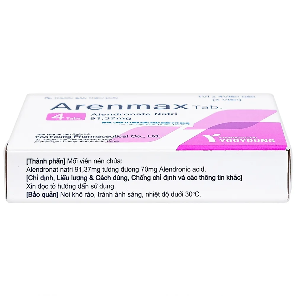 Hình ảnh Thuốc Arenmax Tab YooYoung phòng và điều trị loãng xương (1 vỉ x 4 viên)