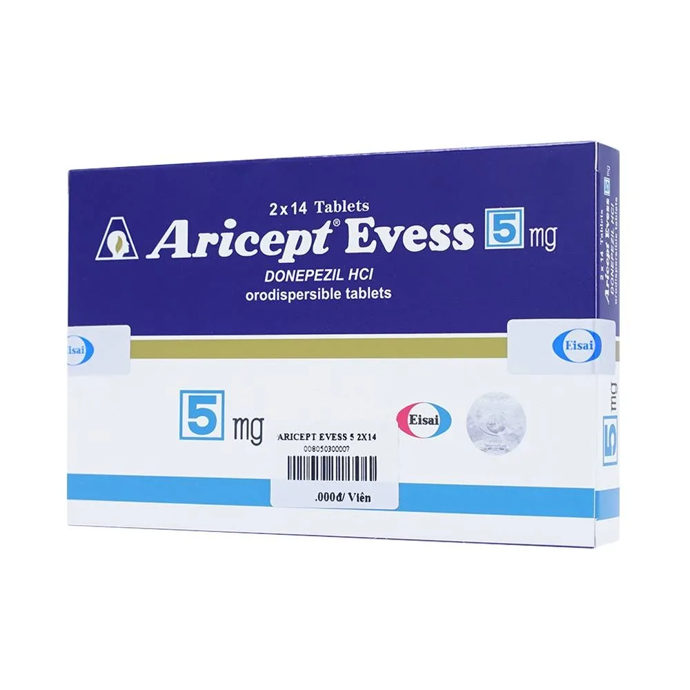 Hình ảnh Thuốc Aricept Evess 5mg Eisai điều trị triệu chứng bệnh azheimer (2 vỉ x 14 viên)