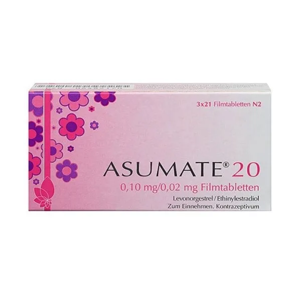 Hình ảnh Thuốc tránh thai hằng ngày Asumate 20 Leon (1 vỉ x 21 viên)