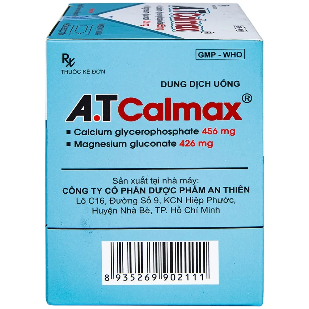 Hình ảnh Dung dịch uống A.T Calmax 456mg/426mg An Thiên điều trị suy nhược chức năng chuyển hóa (30 ống x 10ml)