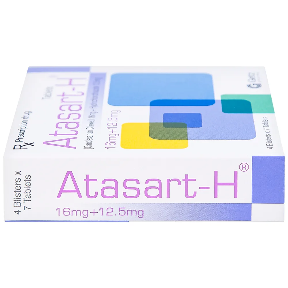 Hình ảnh Thuốc Atasart-H 16mg/12.5mg Getz điều trị tăng huyết áp (4 vỉ x 7 viên)