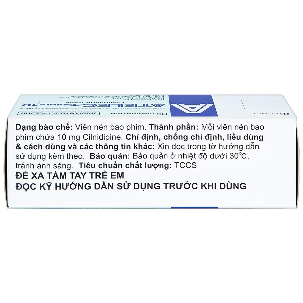 Hình ảnh Thuốc Atelec Tablets 10 EA Pharma.điều trị tăng huyết áp (10 vỉ x 10 viên)