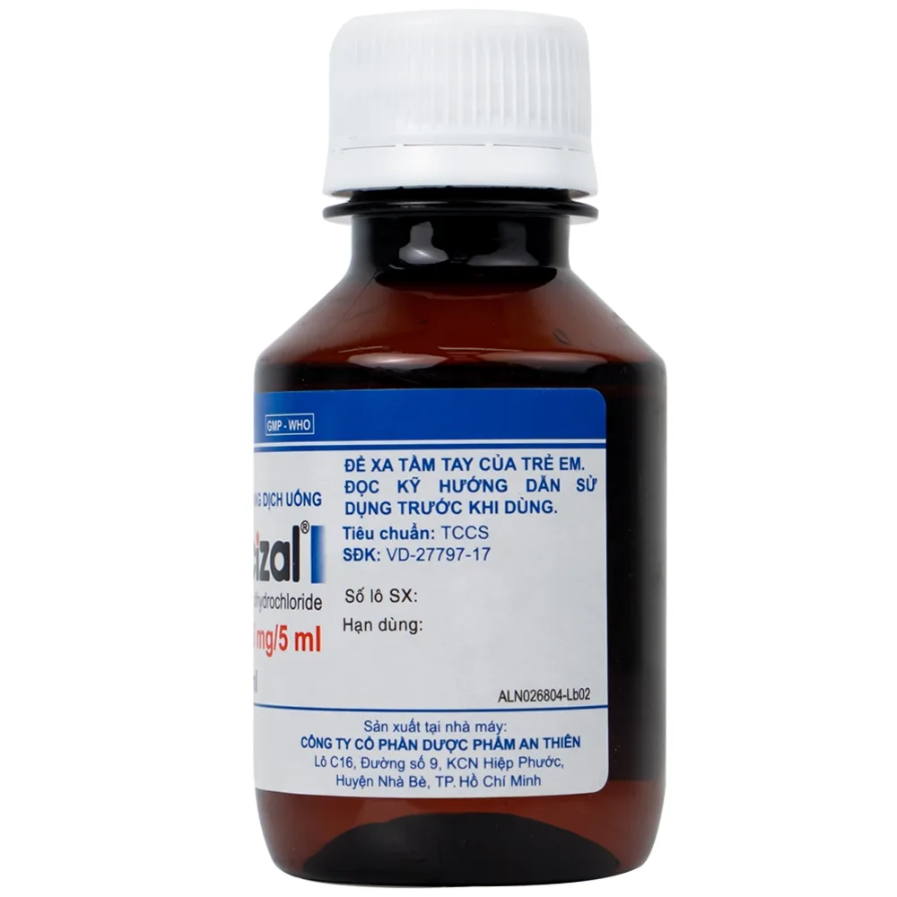 Hình ảnh Dung dịch uống Aticizal 2,5mg/5ml An Thiên điều trị triệu chứng viêm mũi dị ứng (90ml)