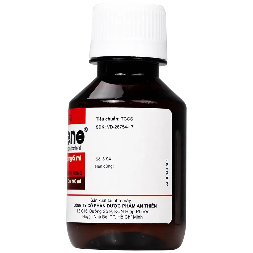 Hình ảnh Thuốc Atilene 2,5mg/5ml An Thiên điều trị các bệnh hô hấp, viêm mũi, hắt hơi, sổ mũi (100ml)