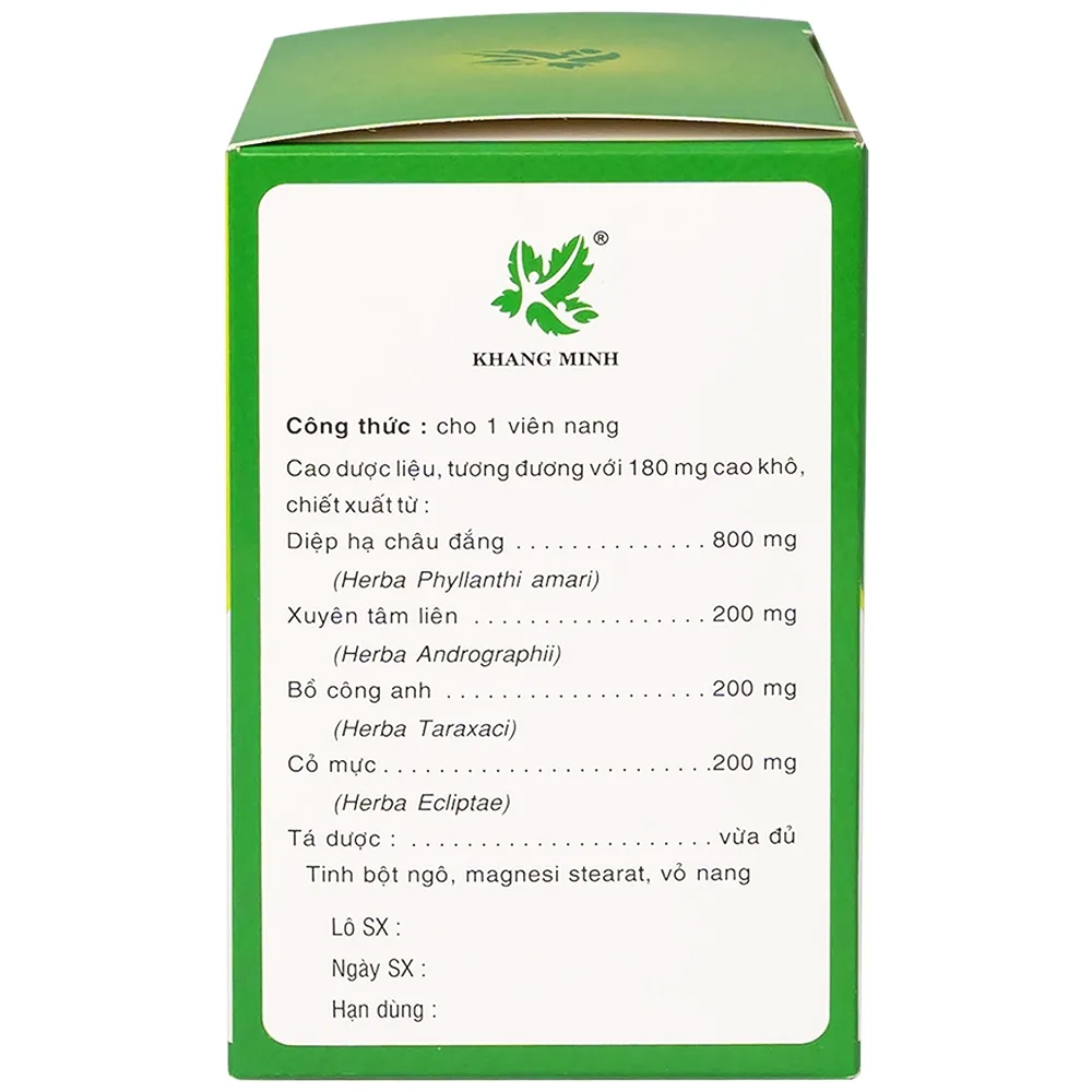 Hình ảnh Thuốc Atiliver Diệp Hạ Châu Khang Minh hỗ trợ điều trị viêm gan, tăng men gan (10 vỉ x 10 viên)