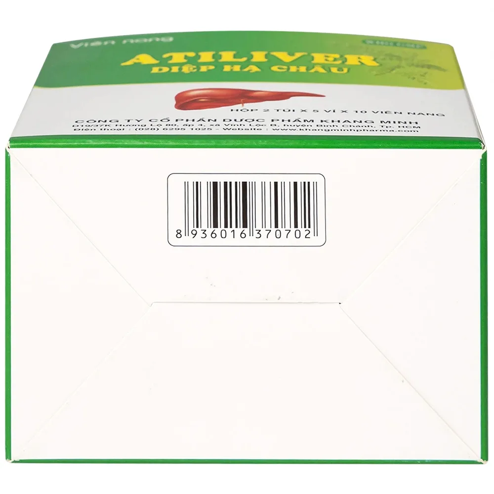 Hình ảnh Thuốc Atiliver Diệp Hạ Châu Khang Minh hỗ trợ điều trị viêm gan, tăng men gan (10 vỉ x 10 viên)