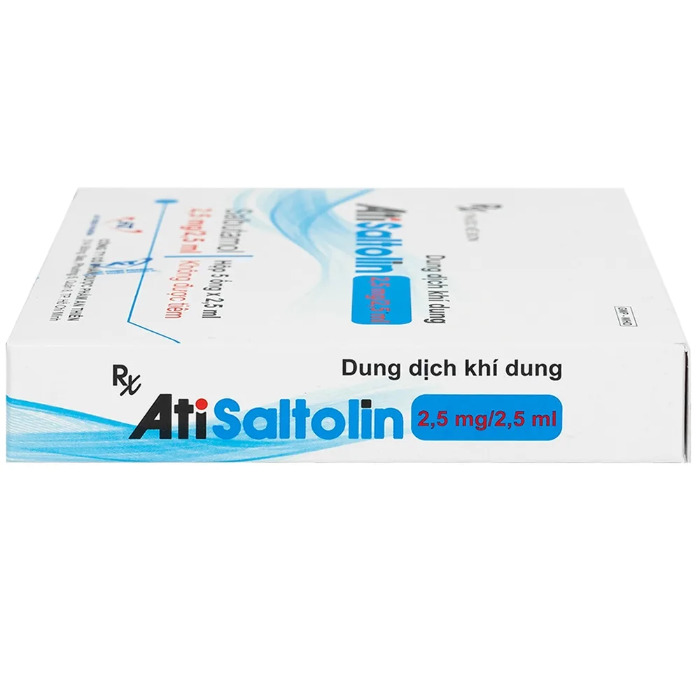 Hình ảnh Dung dịch khí dung AtiSaltolin 2,5mg/2,5ml An Thiên điều trị chứng co thắt phế quản (5 ống)