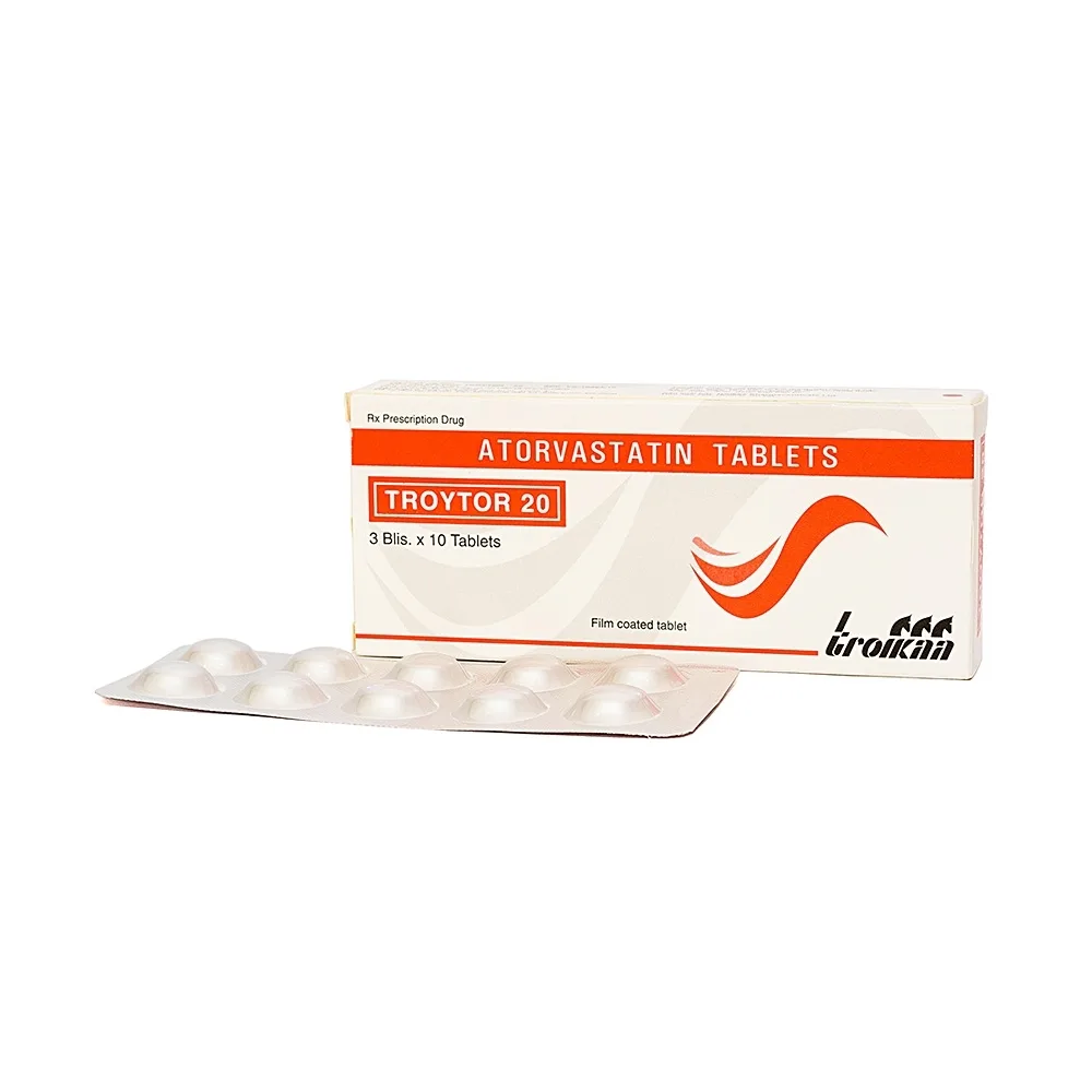 Hình ảnh Thuốc Troytor 20 Troikka hỗ trợ giảm cholesterol toàn phần (3 vỉ x 10 viên)