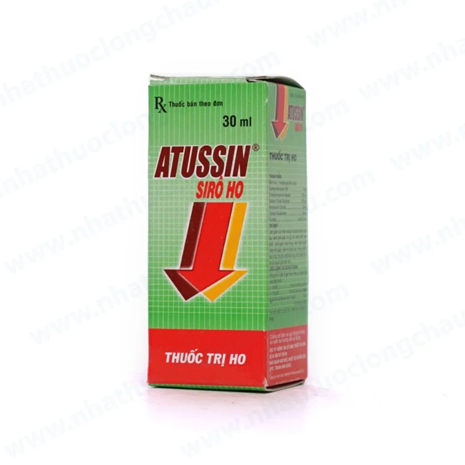 Hình ảnh Siro ho Atussin United hỗ trợ giảm các triệu chứng ho (30ml)