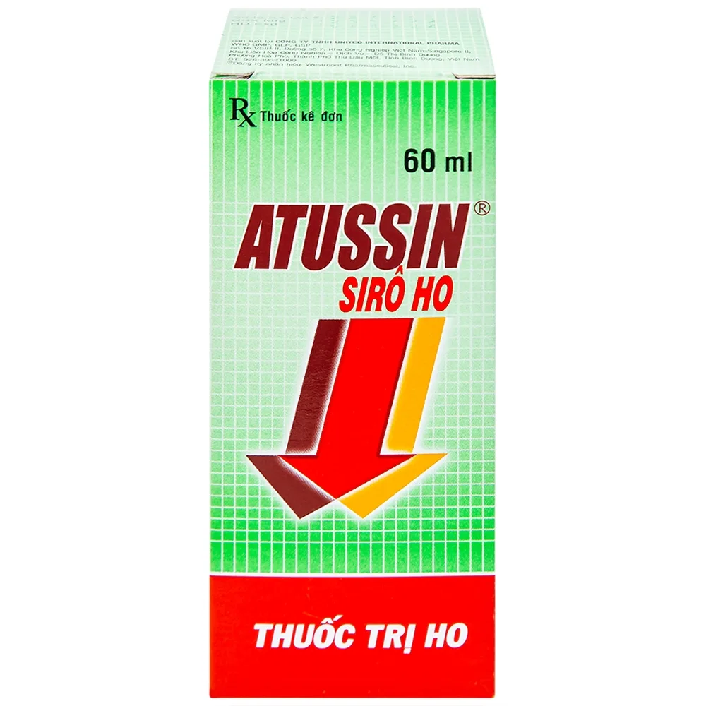 Hình ảnh Siro ho Atussin United hỗ trợ giảm các triệu chứng ho (60ml)