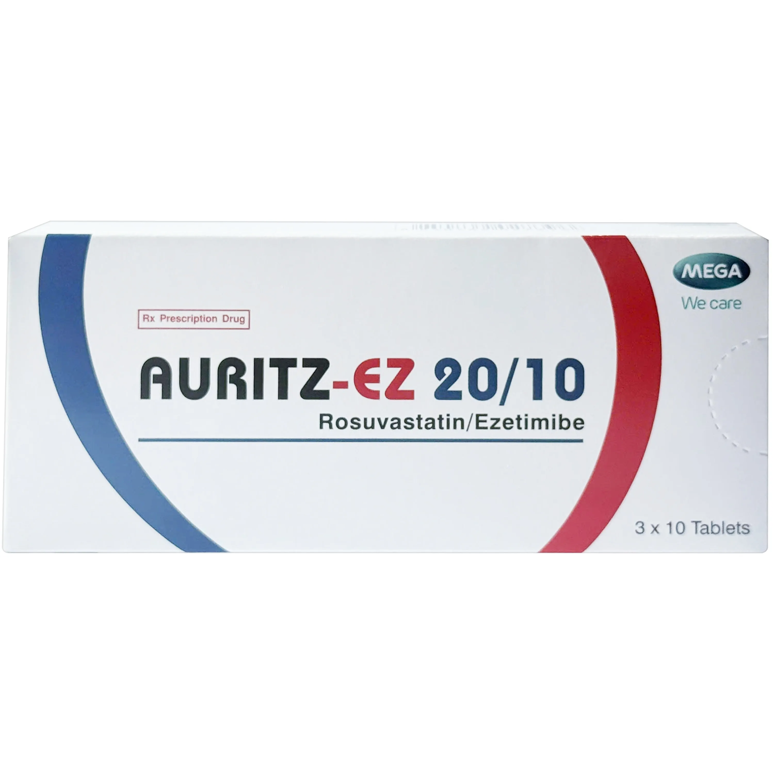 Hình ảnh Thuốc Auritz ez 20/10 Điều trị tăng cholesterol máu nguyên phát và Dự phòng biến cố tim mạch (3 vỉ x 10 viên)