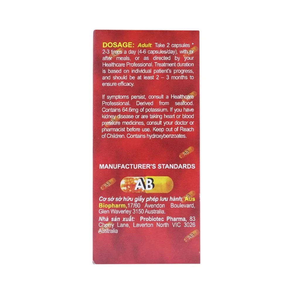 Hình ảnh Thuốc Ausbiobone Biopharm điều trị triệu chứng thoái hóa khớp gối nhẹ và trung bình (60 viên)