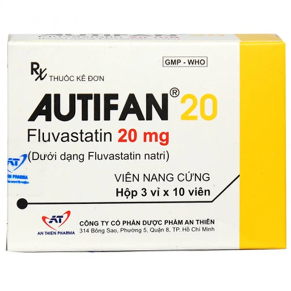 Hình ảnh Thuốc Autifan 20 An Thiên điều trị rối loạn lipid huyết (3 vỉ x 10 viên)