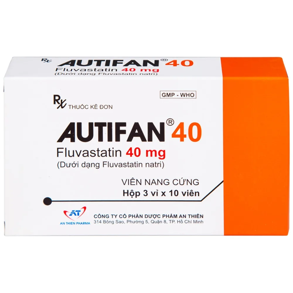 Hình ảnh Thuốc Autifan 40 An Thiên điều trị rối loạn lipid huyết (3 vỉ x 10 viên)