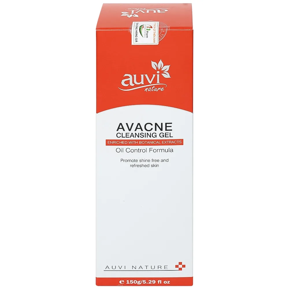 Hình ảnh Gel rửa mặt Avacne Cleansing Auvi giúp làm sạch và giảm nhờn, dưỡng ẩm và se khít lỗ chân lông (150g)