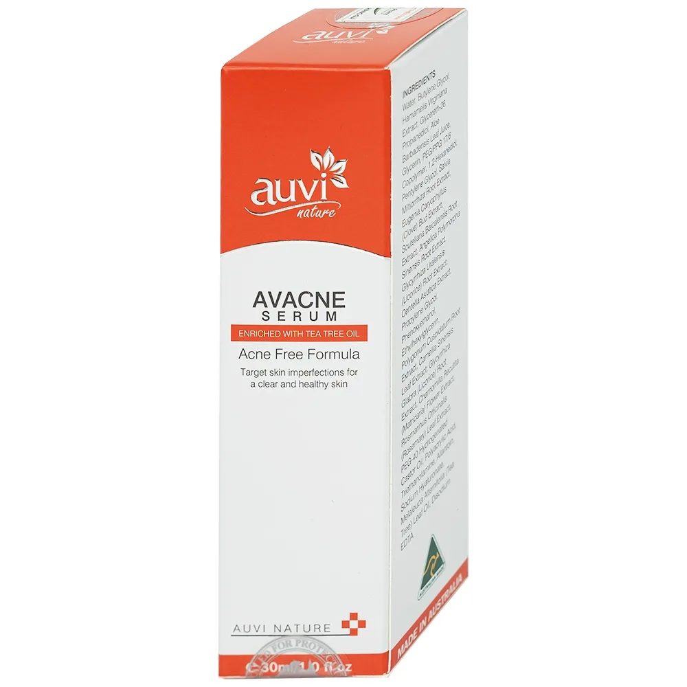 Hình ảnh Tinh chất Avacne Serum Auvi Natrure giúp kiểm soát nhờn, giảm mụn và mờ vết thâm (30ml)