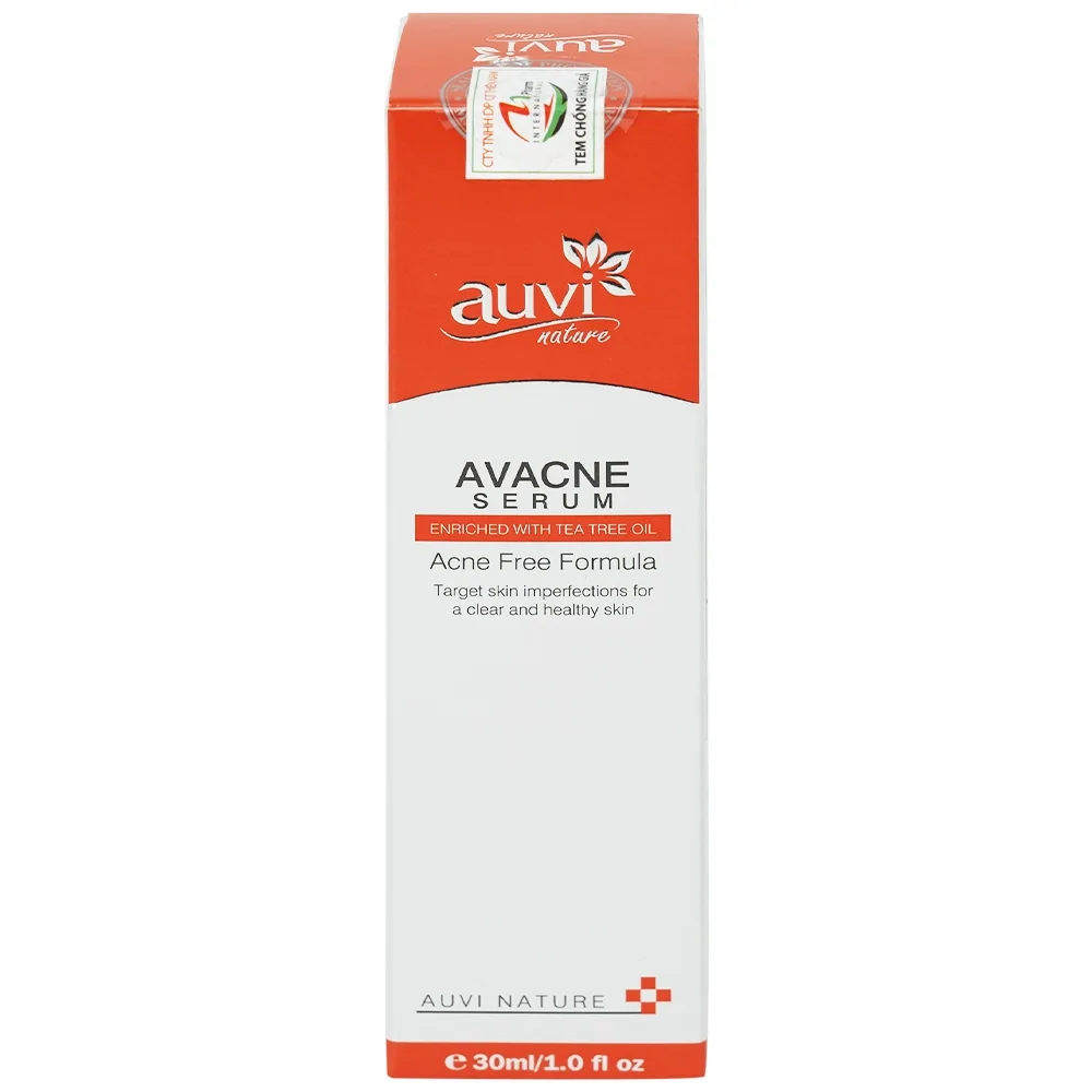 Hình ảnh Tinh chất Avacne Serum Auvi Natrure giúp kiểm soát nhờn, giảm mụn và mờ vết thâm (30ml)