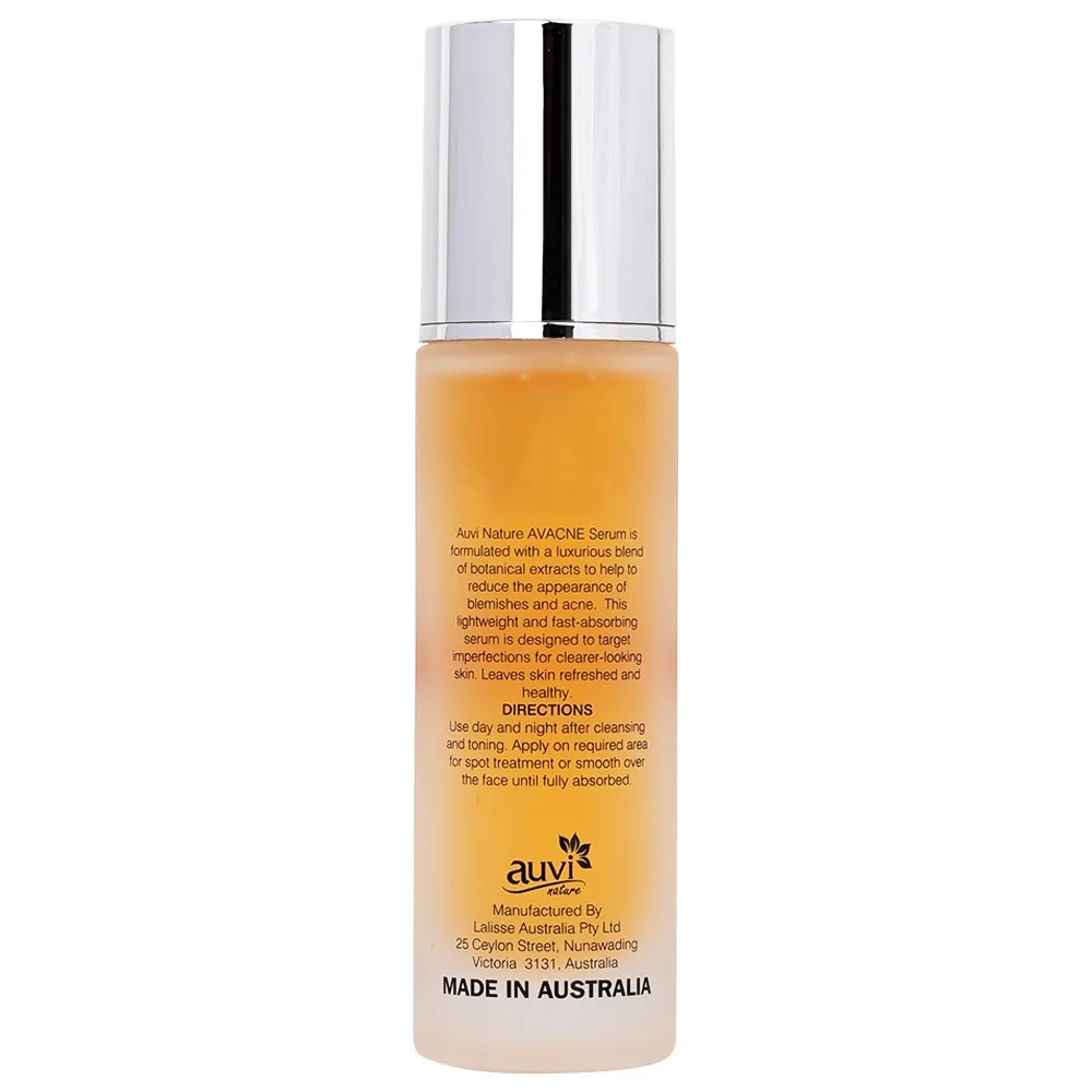 Hình ảnh Tinh chất Avacne Serum Auvi Natrure giúp kiểm soát nhờn, giảm mụn và mờ vết thâm (30ml)