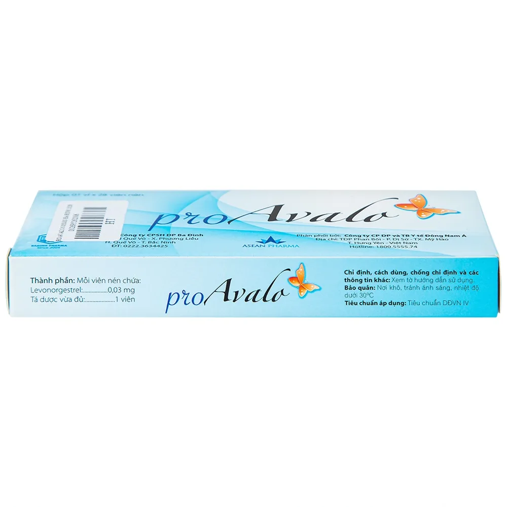 Hình ảnh Thuốc proAvalo 0.03mg Babiophar tránh thai hằng ngày (1 vỉ x 28 viên)