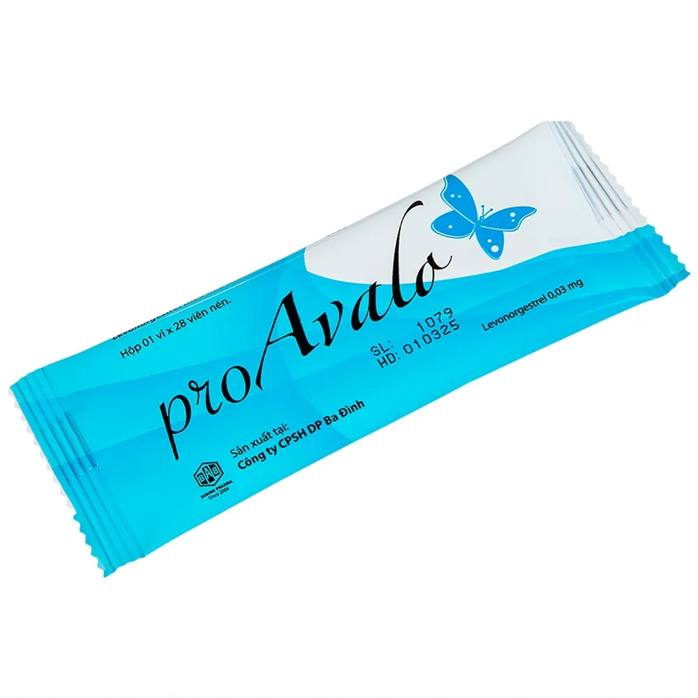 Hình ảnh Thuốc proAvalo 0.03mg Babiophar tránh thai hằng ngày (1 vỉ x 28 viên)