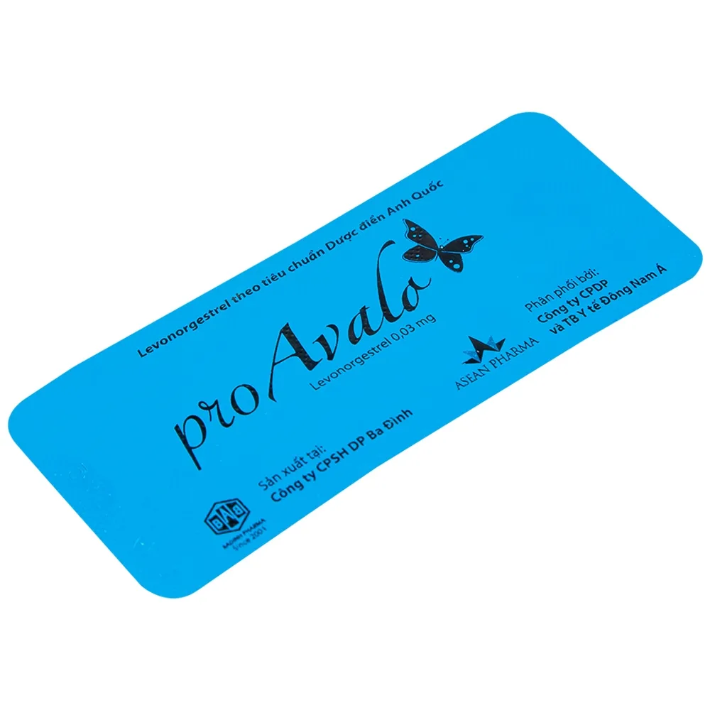 Hình ảnh Thuốc proAvalo 0.03mg Babiophar tránh thai hằng ngày (1 vỉ x 28 viên)