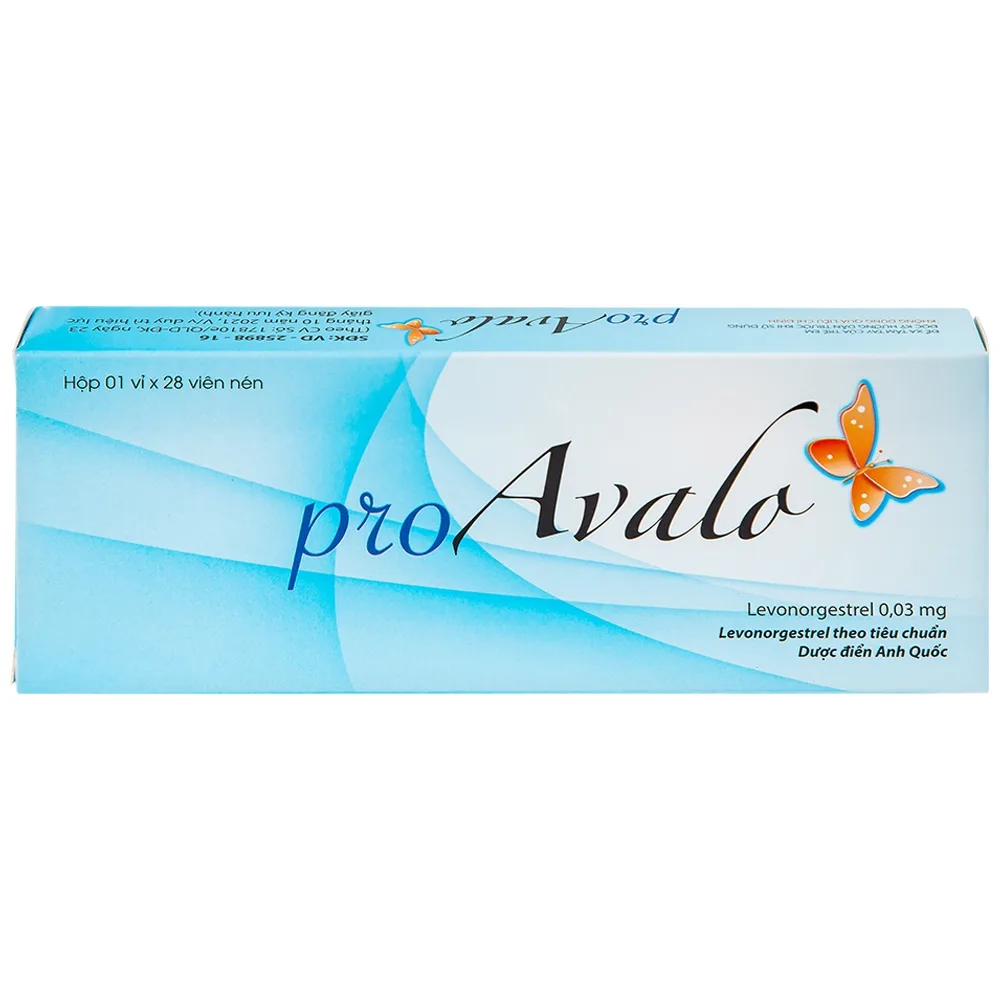 Hình ảnh Thuốc proAvalo 0.03mg Babiophar tránh thai hằng ngày (1 vỉ x 28 viên)