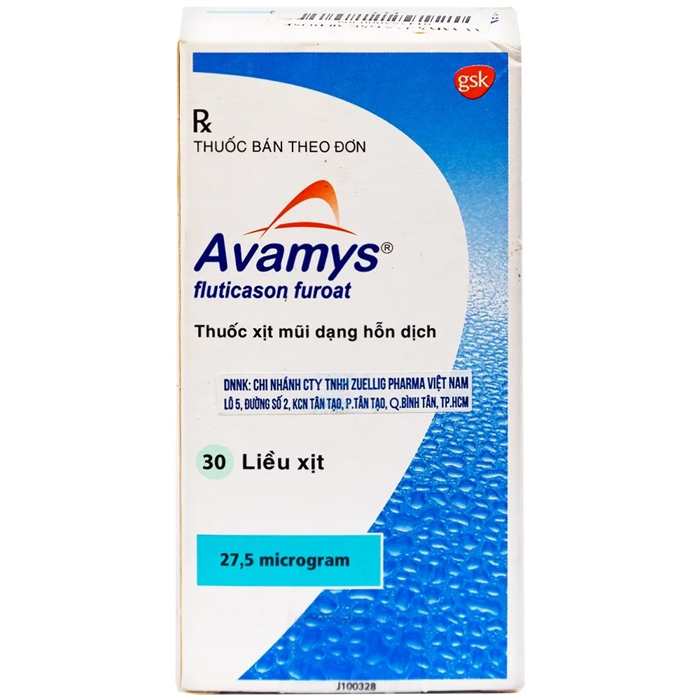 Hình ảnh Thuốc xịt mũi Avamys 27.5mcg GSK điều trị chảy nước mũi, xung huyết mũi (30 liều xịt)
