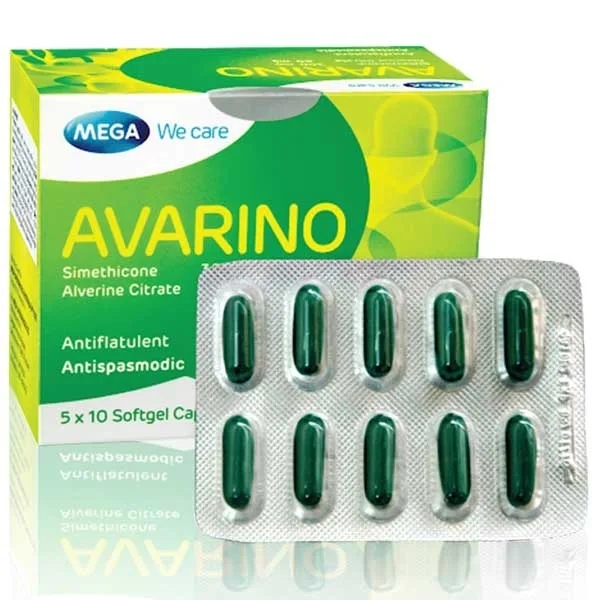 Hình ảnh Thuốc Avarino 300mg Mega Lifesciences điều trị rối loạn tiêu hoá (5 vỉ x 10 viên)