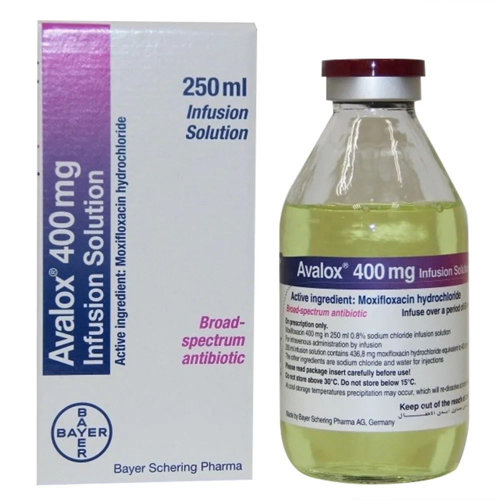 Hình ảnh Dung dịch truyền Avelox Infusion Solution Bayer điều trị viêm phổi, nhiễm khuẩn vùng tiểu (250ml)