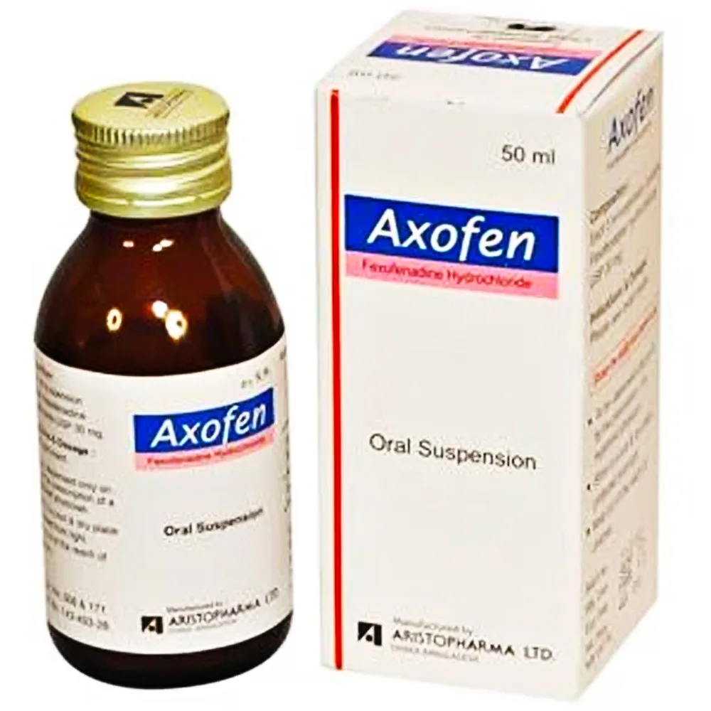 Hình ảnh Hỗn dịch uống Axofen Aristopharma điều trị viêm mũi dị ứng, mày đay (50ml)