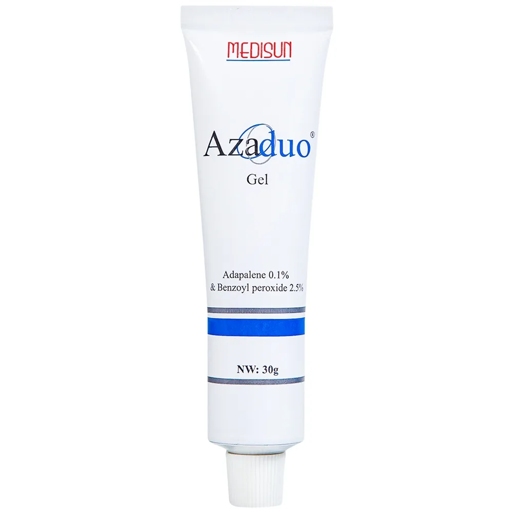 Hình ảnh Gel Azaduo Medisun điều trị mụn trứng cá nhẹ đến vừa (30g)