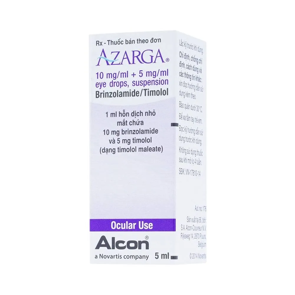 Hình ảnh Thuốc nhỏ mắt Azarga Alcon giảm áp lực nội nhãn (5ml)