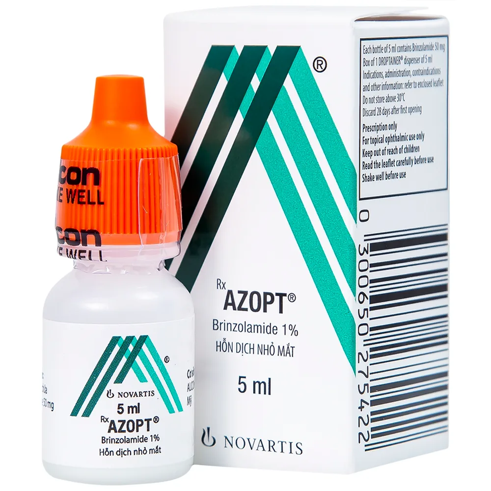 Hình ảnh Thuốc nhỏ mắt Azopt Alcon điều trị tăng nhãn áp, glôcôm góc mở (5ml)