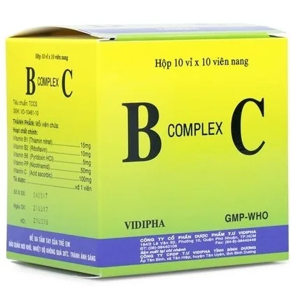 Hình ảnh Thuốc B Complex C Vidipha bổ sung các vitamin nhóm B, C (100 viên)