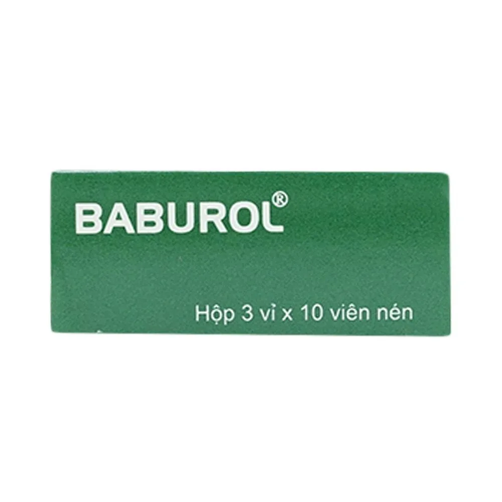 Hình ảnh Thuốc Baburol Agimexpharm điều trị hen phế quản, viêm phế quản (3 vỉ x 10 viên)