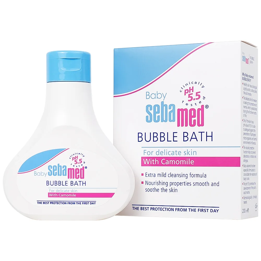 Hình ảnh Sữa tắm Baby Sebamed Bubble Bath pH5.5 giúp làm sạch bụi bẩn bám trên da bé (200ml)