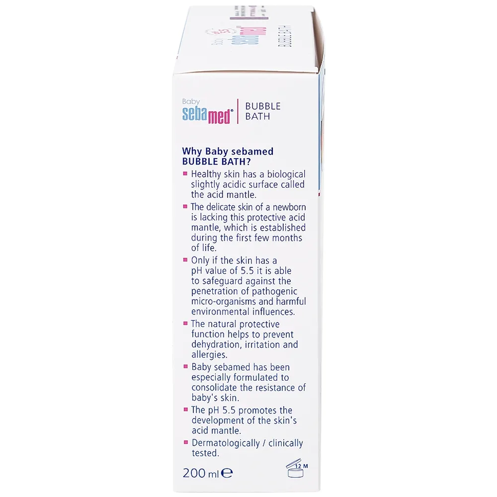 Hình ảnh Sữa tắm Baby Sebamed Bubble Bath pH5.5 giúp làm sạch bụi bẩn bám trên da bé (200ml)