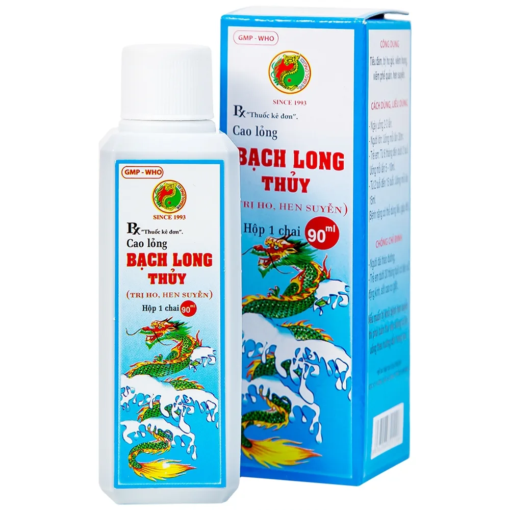 Hình ảnh Cao lỏng Bạch Long Thủy điều trị ho, hen suyễn (90ml)