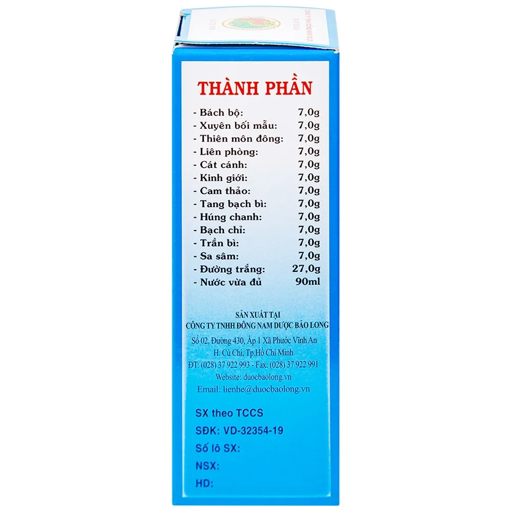 Hình ảnh Cao lỏng Bạch Long Thủy điều trị ho, hen suyễn (90ml)