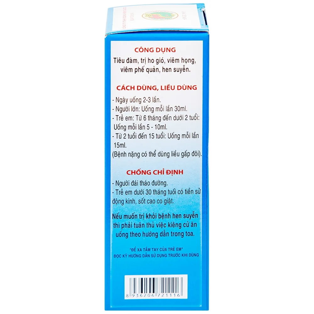 Hình ảnh Cao lỏng Bạch Long Thủy điều trị ho, hen suyễn (90ml)