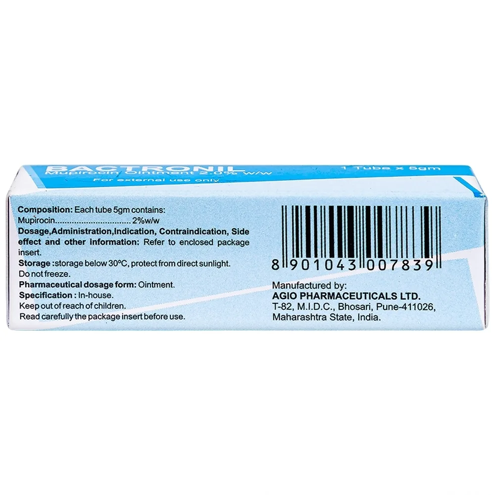 Hình ảnh Thuốc mỡ Bactronil 2% Agio điều trị các nhiễm khuẩn da (5g)