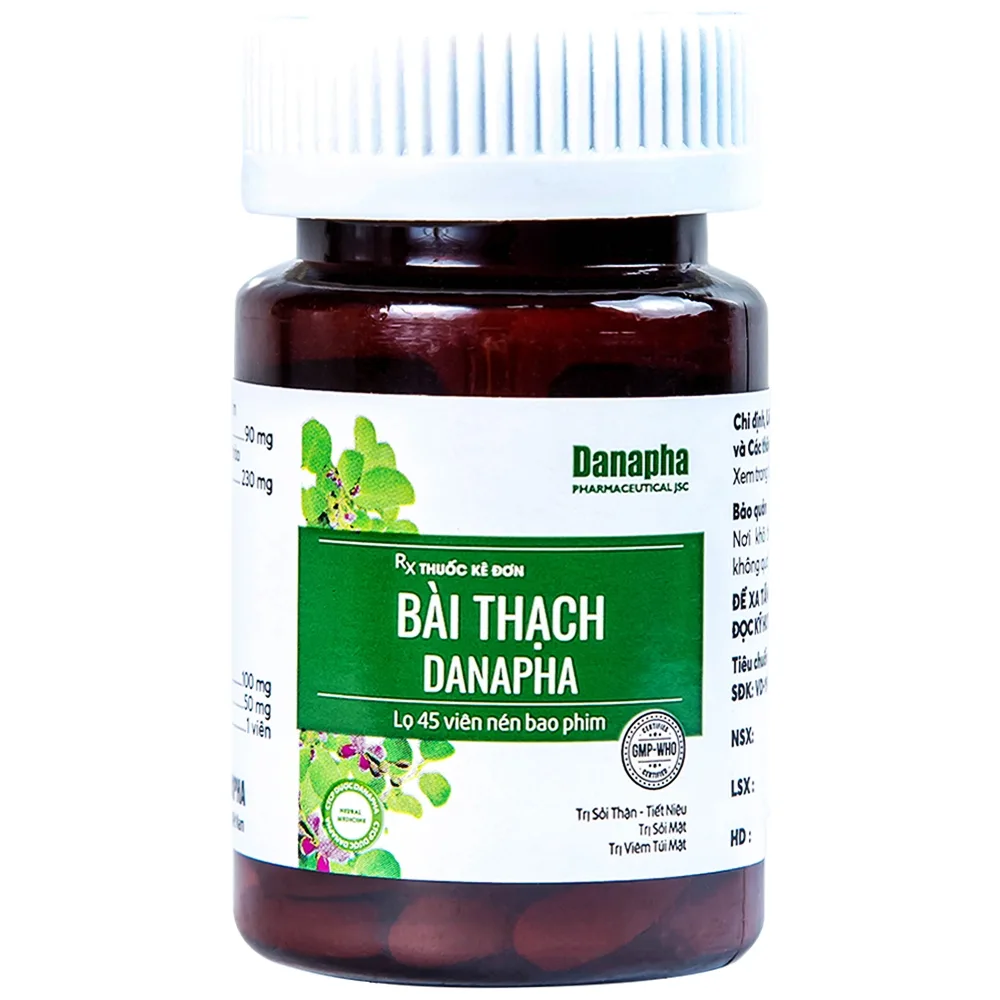 Hình ảnh Thuốc Bài Thạch Danapha điều trị sỏi thận - tiết niệu, sỏi mật (45 viên)