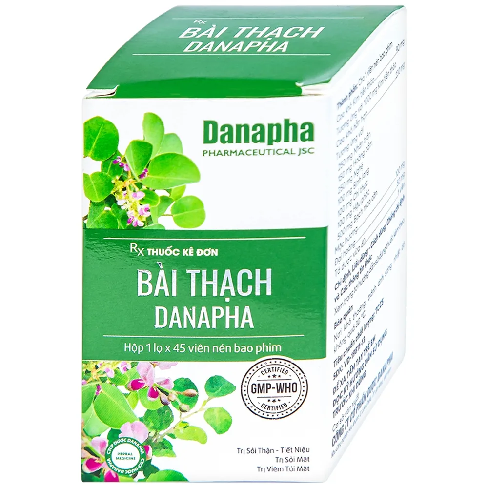 Hình ảnh Thuốc Bài Thạch Danapha điều trị sỏi thận - tiết niệu, sỏi mật (45 viên)