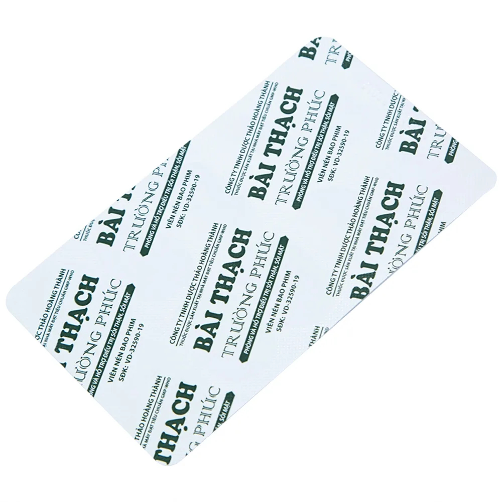 Hình ảnh Thuốc Bài Thạch Trường Phúc phòng và hỗ trợ điều trị sỏi thận, sỏi mật (3 vỉ x 10 viên)