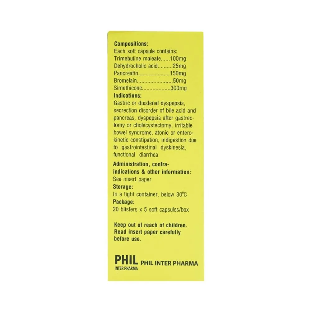 Hình ảnh Thuốc Banitase Phil Inter điều trị khó tiêu đầy hơi (20 vỉ x 5 viên)